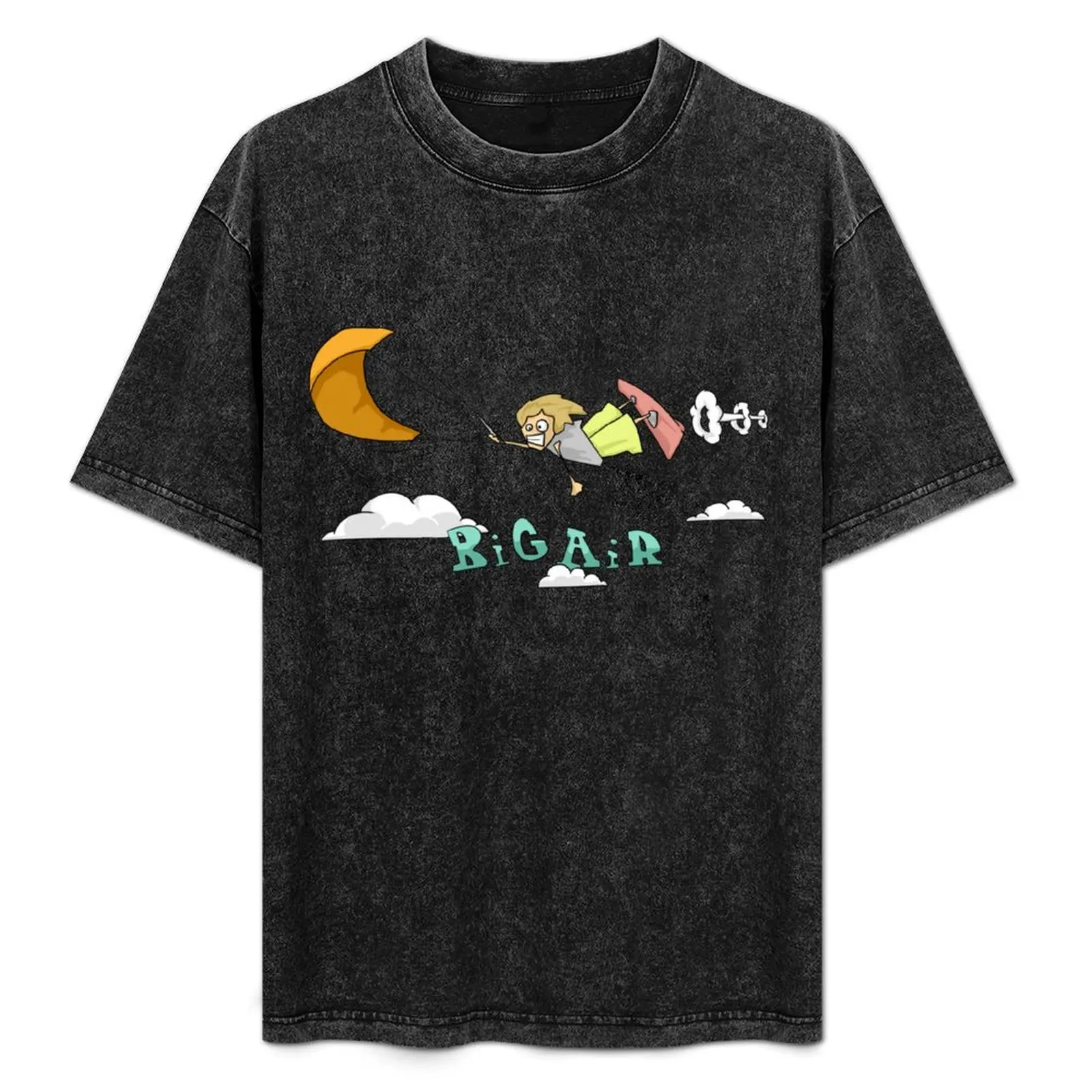 

Big air, kiteloop, kitesurfing jump T-Shirt Big Size Short Sleeve Casual Top