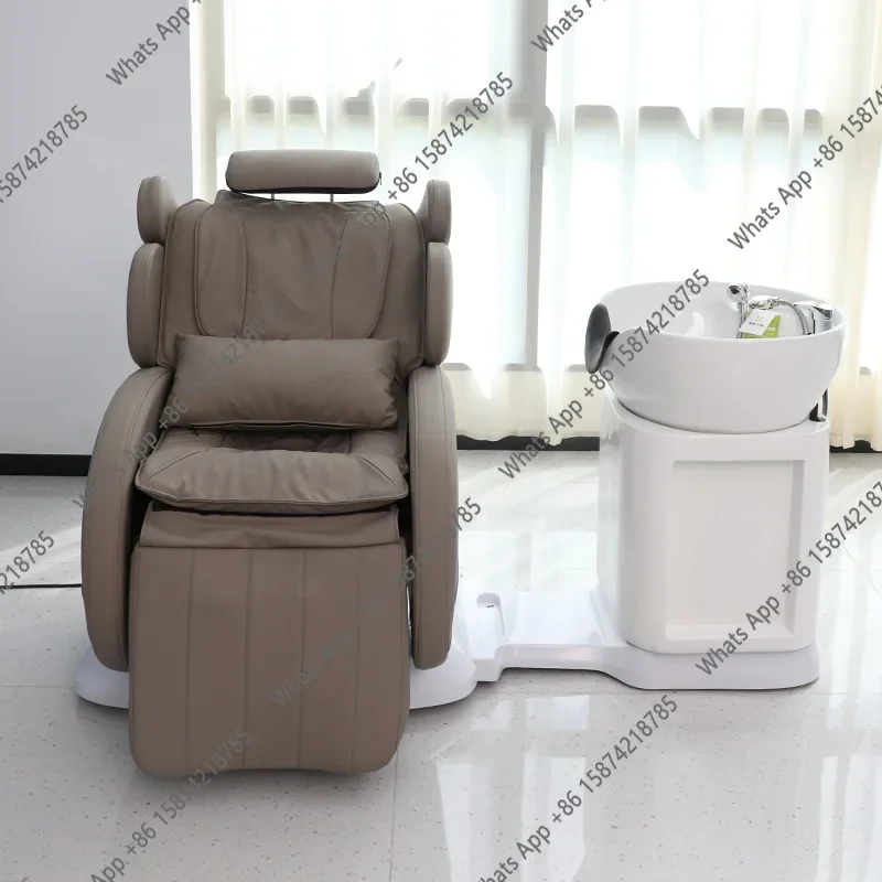 G Electric Massage Hair Chair Hair Flush Bed Multifunctional Rotating Scalp Care Hair Salon Shampoo Bed