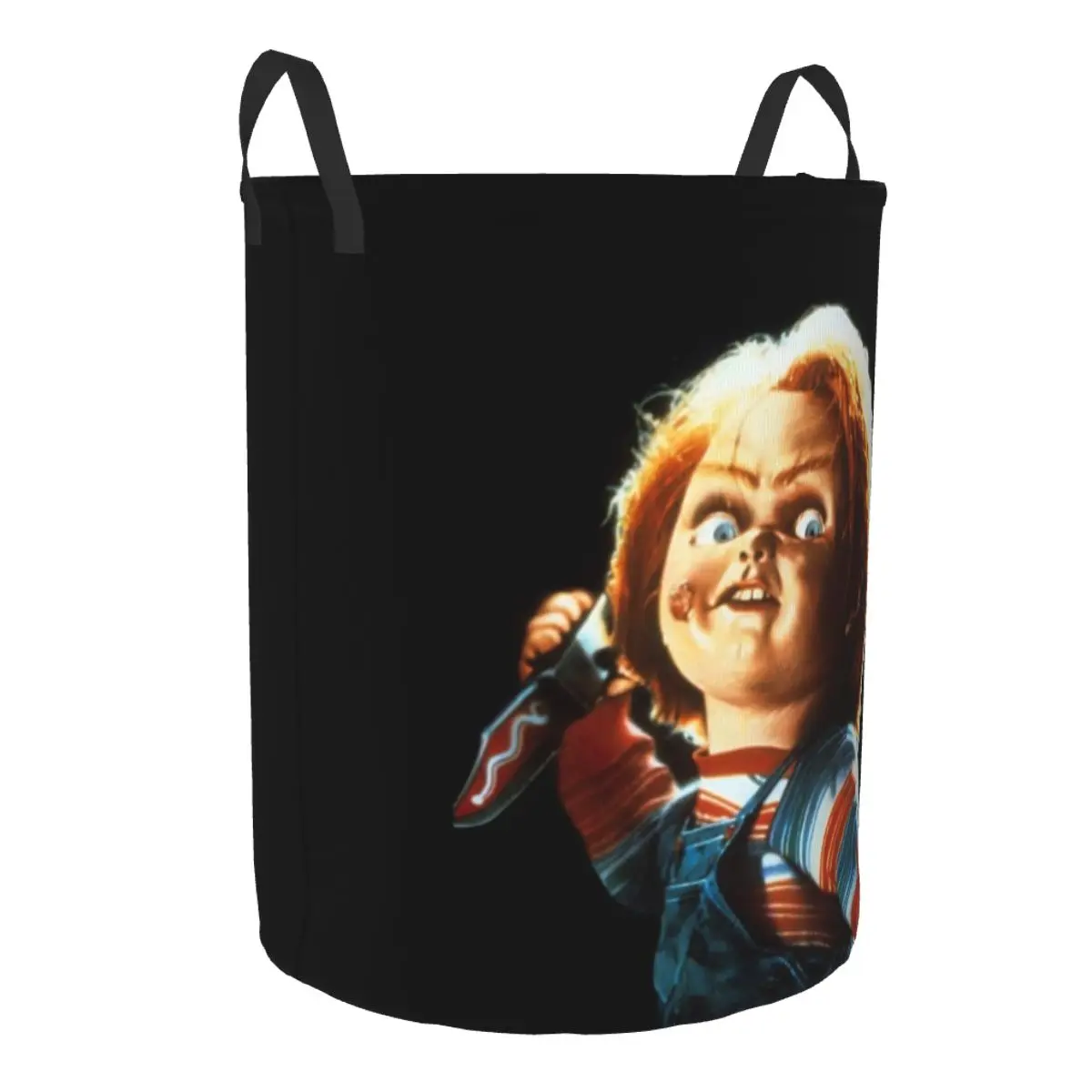 Horror Devil Doll Chucky Laundry Basket Collapsible Horror Devil Doll Chucky Baby Hamper for Nursery Toys Organizer Storage Bins