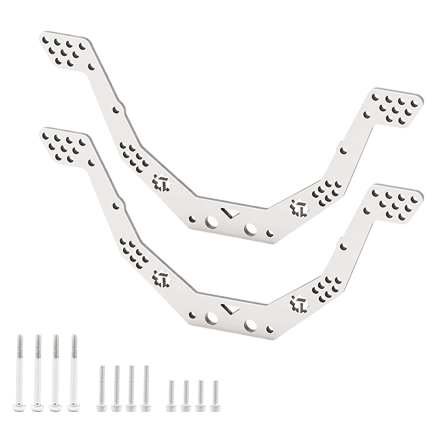 TCRC GR5 Titanium Chassis Kit Frame Rail with Multiple shock mounting locations for 1/24 AX24 XC-1 Upgrades