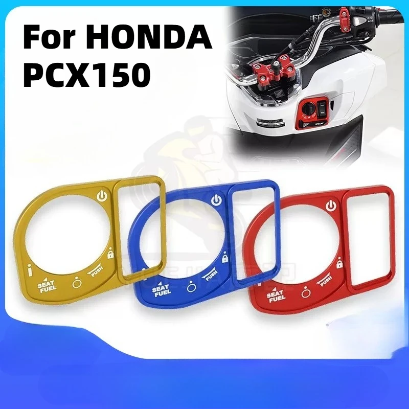 Motorcycle Ignition Switch Decor Cover Aluminum Lock Guard Frame For Honda PCX 150Electric Door Lock Protector Accessories