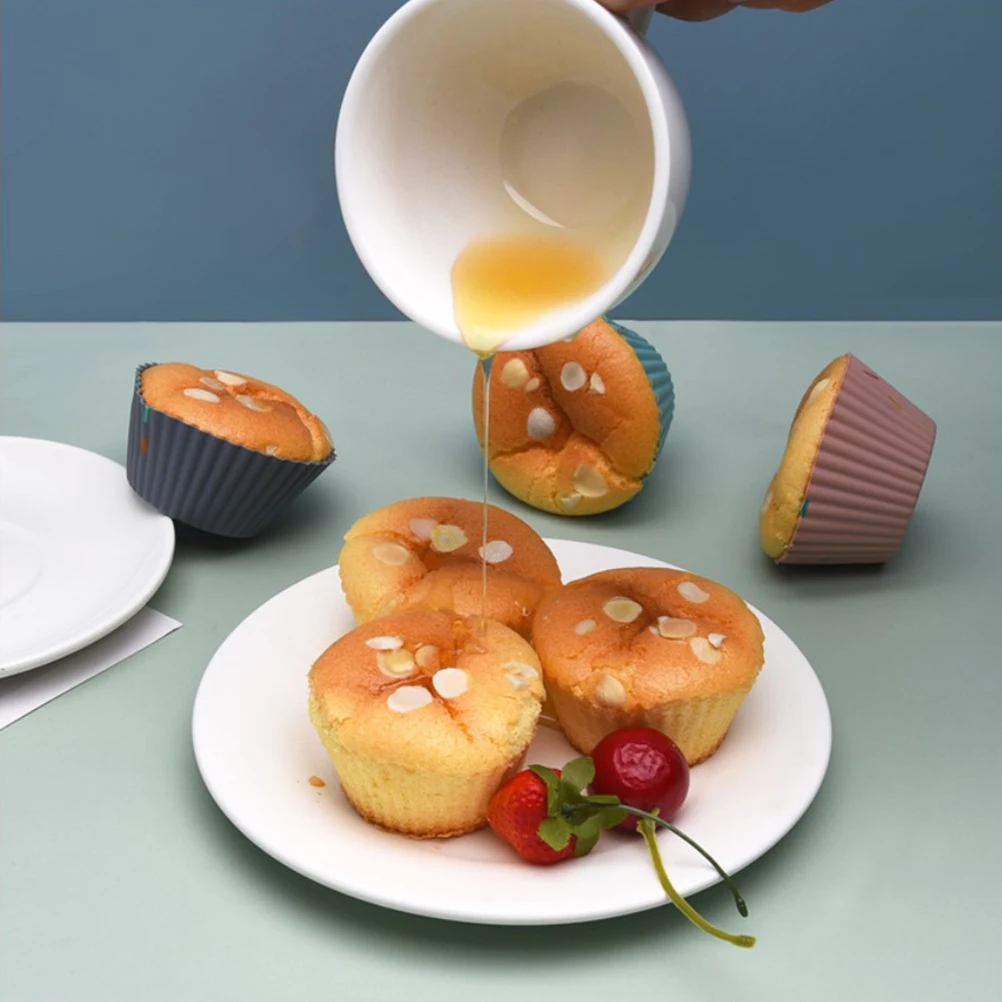 

Round Lace Baking Mold Thickened Silicone Mold Multi Purpose Diy Small Cake Tool Dessert Pudding Household Silicone Round