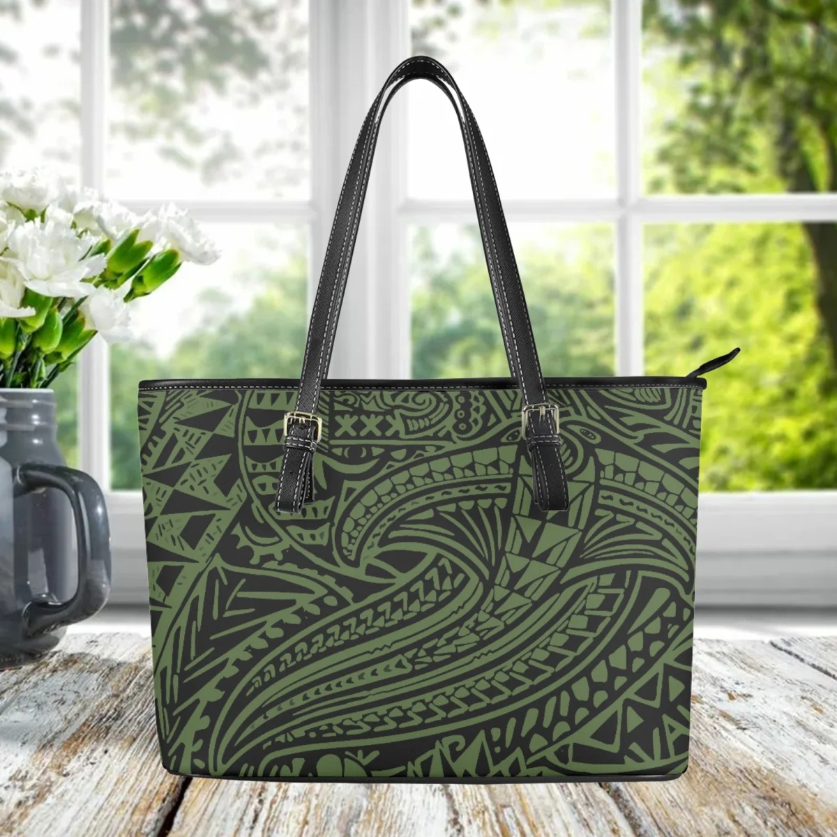 

Polynesian Hawaiian Tribal Brand Design Top Handle Clutch Vintage Casual High Quality Totes Fashion Travel Coin Purse Hand Bags