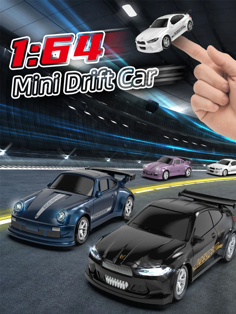 2025 ใหม่ 1/64 RC รถเดสก์ท็อปรีโมทคอนโทรลของเล่นรถ Stunt รีโมทคอนโทรล Drift รถ Rc Mini Racing 2.4g ของเล่นจําลองรุ่น Gif