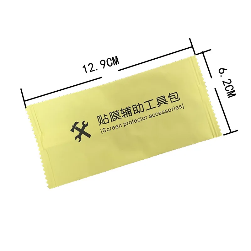 100-500pcs Mobile phone screen cleaning kit film auxiliary tool kit, dry and wet bag, wiping cloth, dust removal sticker