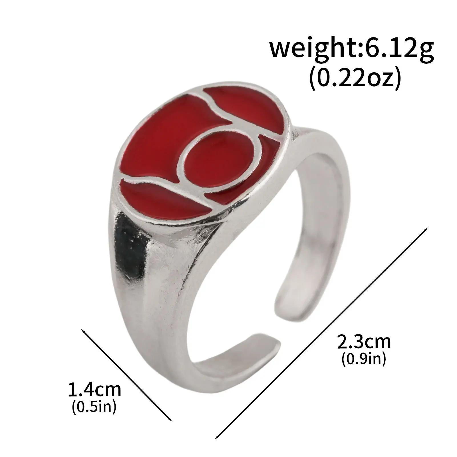 2026 Neuer Green Lantern Corps Ring Anime Peripherie John Stewart Ring Verstellbarer Offener Ring Cosplay Requisiten Ring Spielzeugsammlung Geschenk – Detail 8