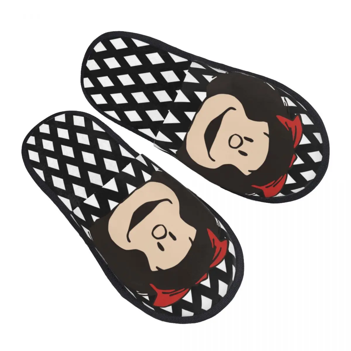 

Mafaldas Face Argentina Cartoon Quino Manga House Slippers Women Cozy Memory Foam Slip On Spa Slipper Shoes