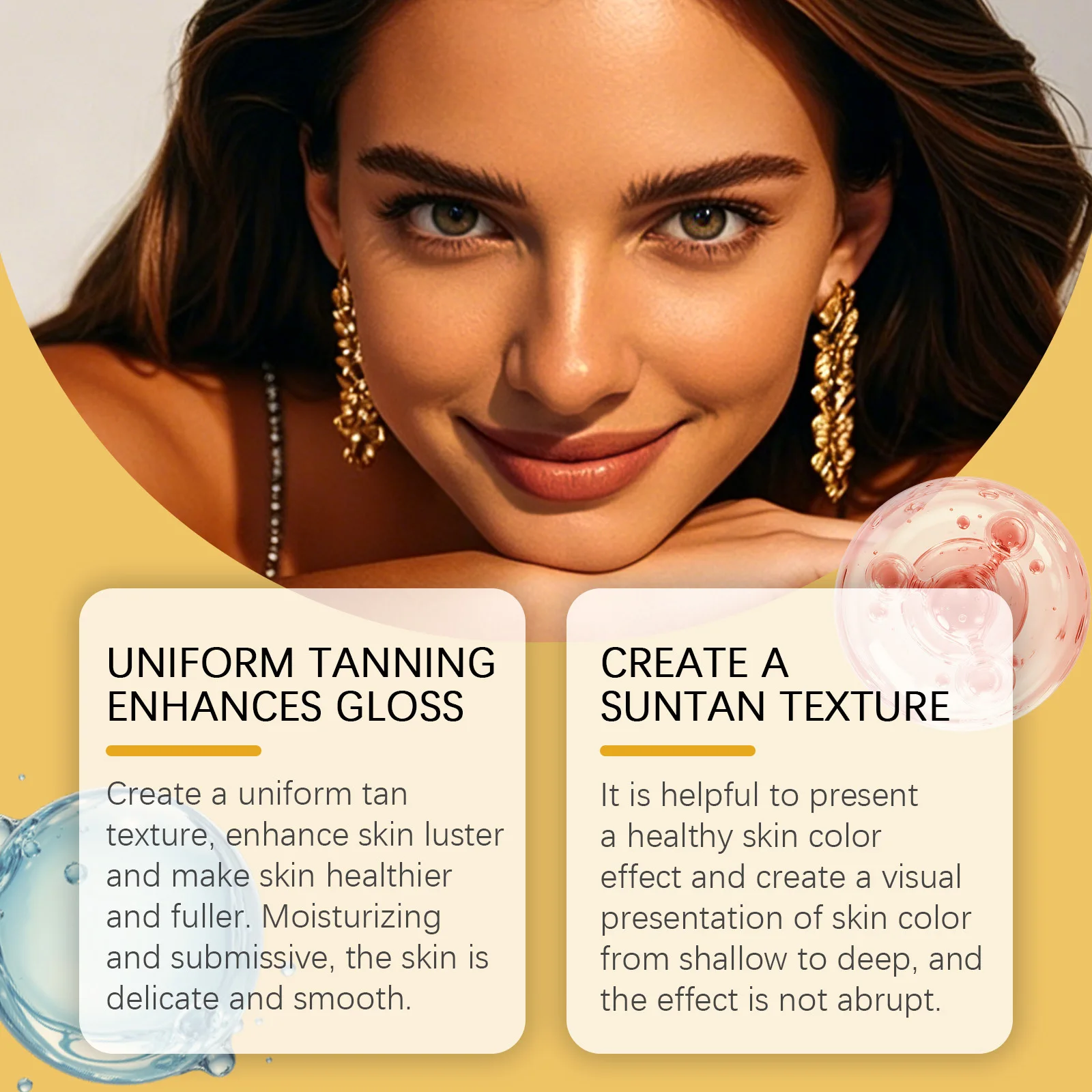 Cherry shiny black stick summer black bronze wheat color shiny and comfortable moisturizing skin Skincare