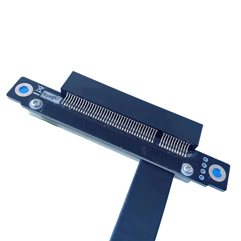 ADT-Link PCI-E X1 إلى X8 كابل تمديد جبيرة الانعطاف 180 درجة لترقية أجهزة الكمبيوتر