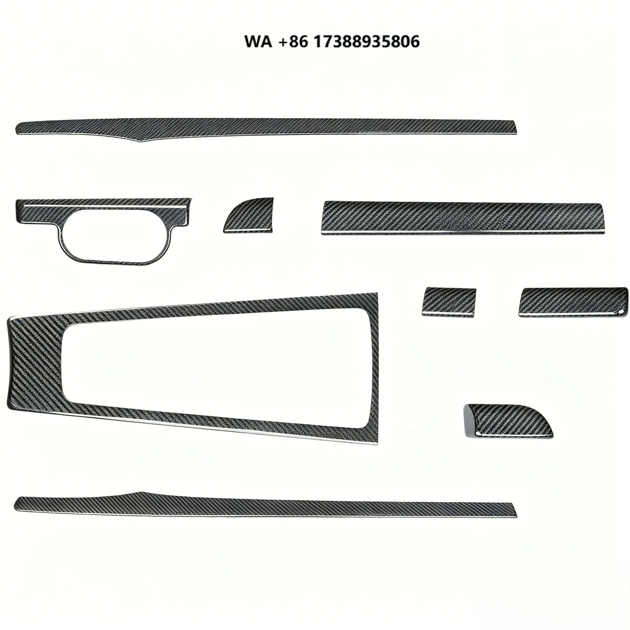 Carbon fiber interior parts for 911 17-19 models, wear-resistant moldings, easy to install OEM ODM after-sales accessories