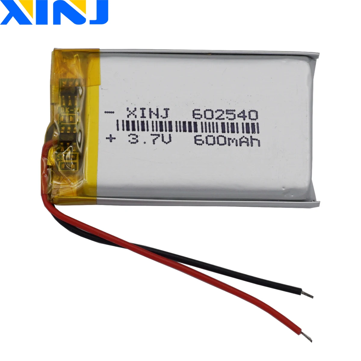 2 piezas 3,7 V 600 mAh 2,22 Wh 602540   Batería de repuesto Li-Polymer Li Lipo para GPS Bluetooth altavoz cámara de coche Mp3 MP4 DashCam LED