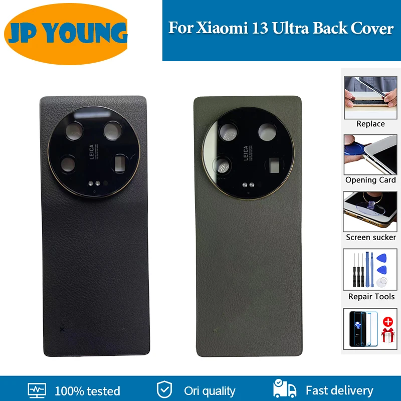 AAA+ quality Back Cover For Xiaomi 13 Ultra 13Ultra Battery Cover Housing Door 2304FPN6DC Back Case With Camera Lens Replace