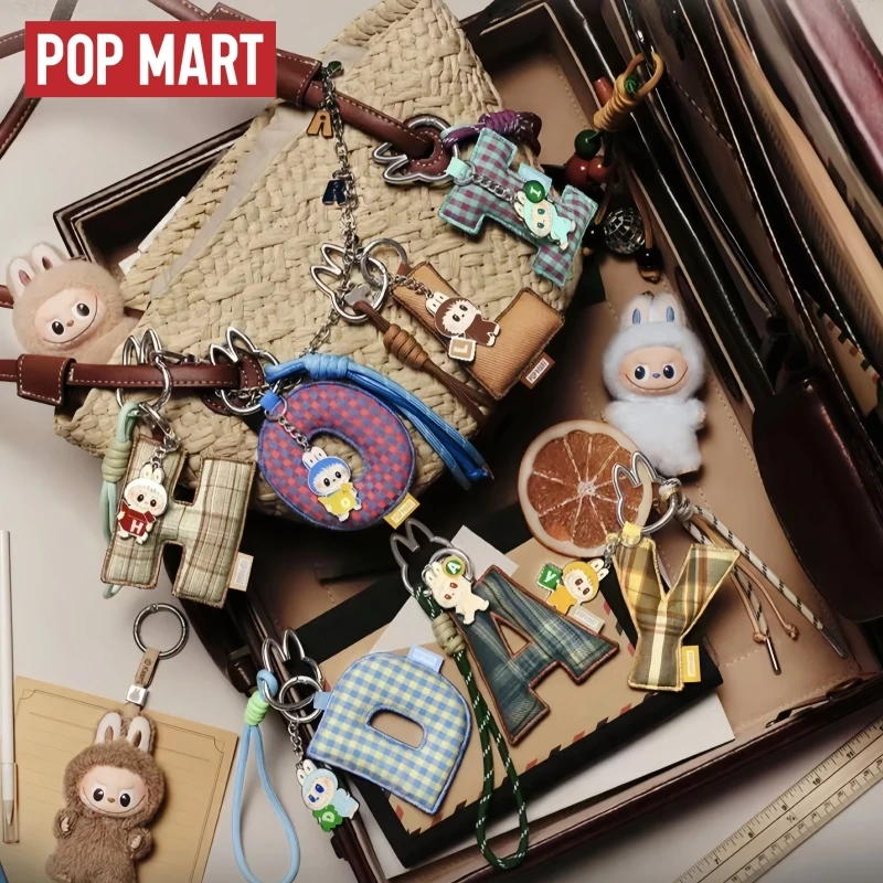 Hot New Genuine Stock Popmart Bubble Mart Labubu Heart Code Series Letter Pendant Surprise Blind Box Cute Collection Gifts
