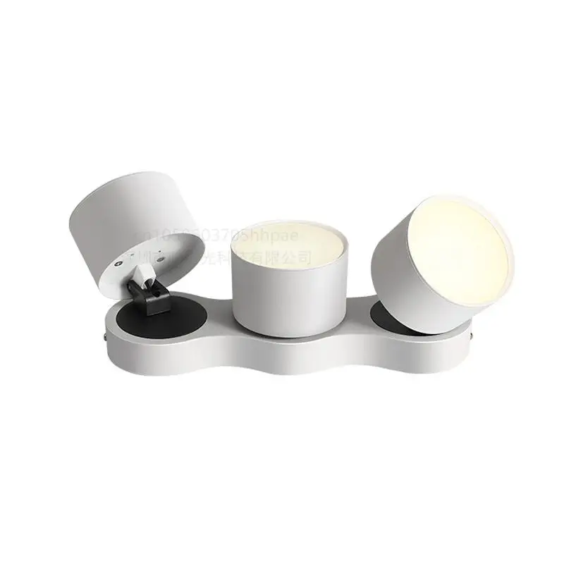 3 Head Linear LED Downlight Aluminum Surface Ceiling Lamp Wide Diffuser Black White for Dining Room Corridor Home Lighting Light