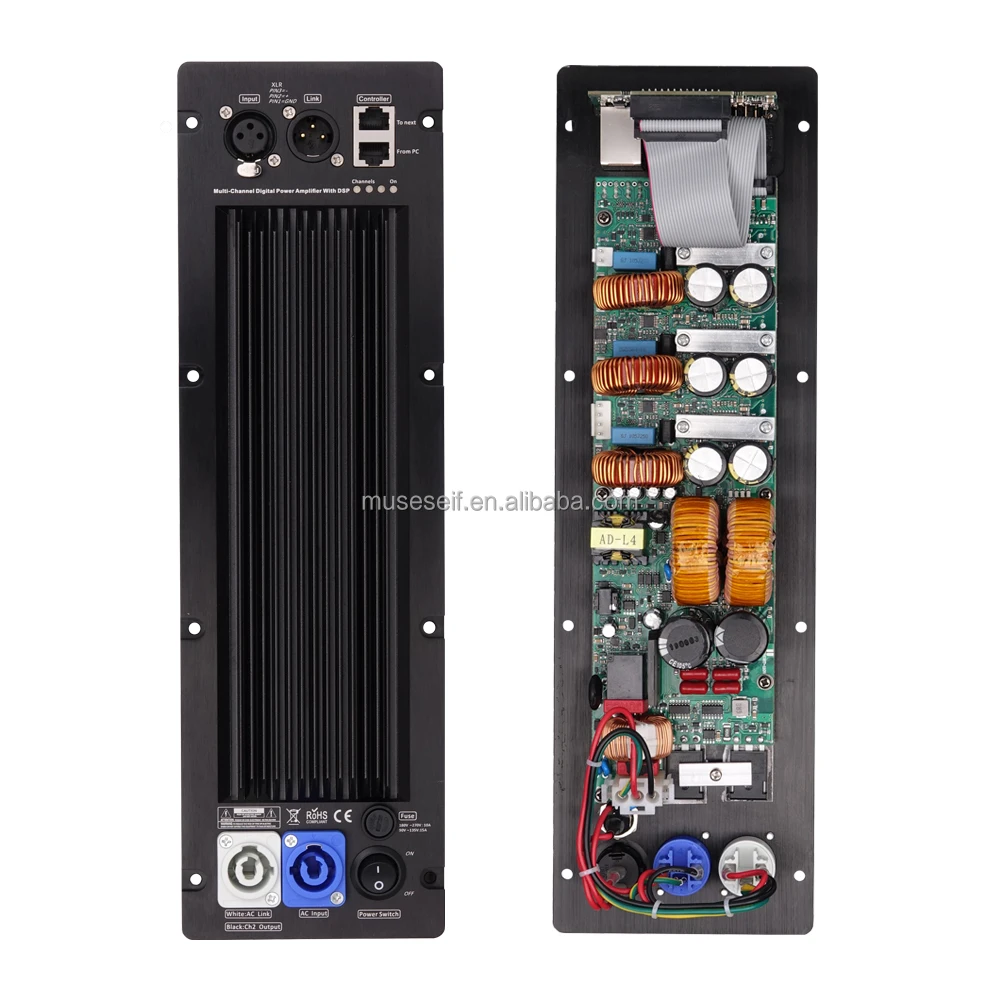 AF3 3 Channel Amplifier Module Class D Speaker Power Plate Amplifier for  Line Array Speaker Full Frequency Bass