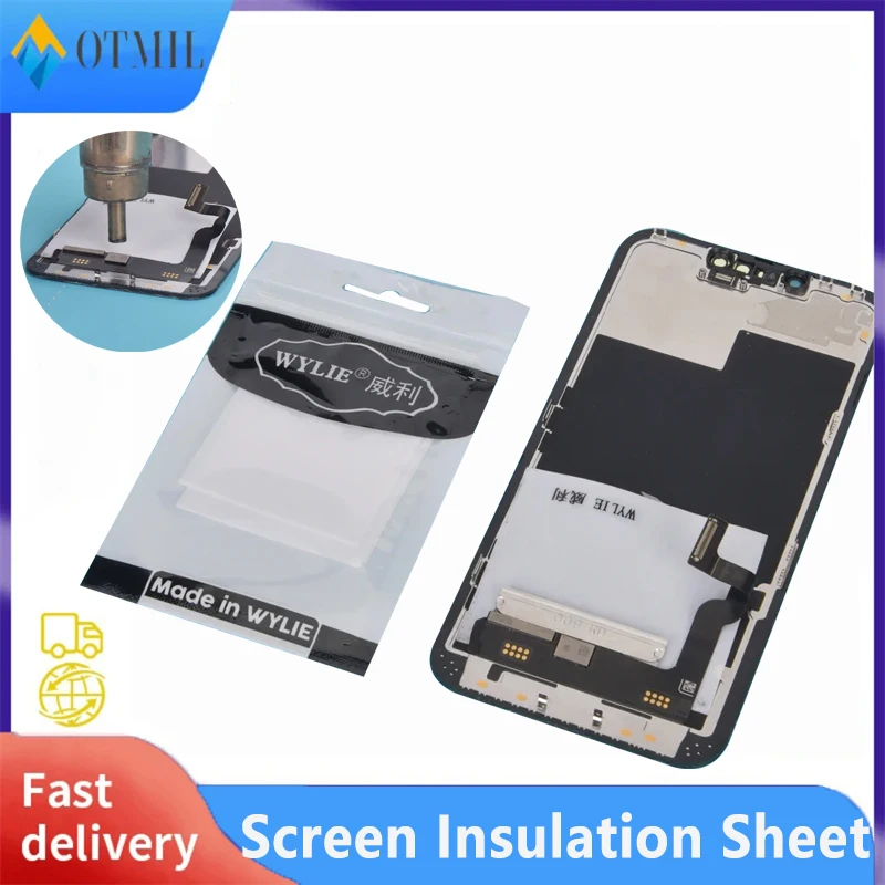 

WYLIE 5PCS Insulation Pad Screen IC Transplantation Protection Insulation Pad For Phone Sheet Air Gun Repair Without Damaging