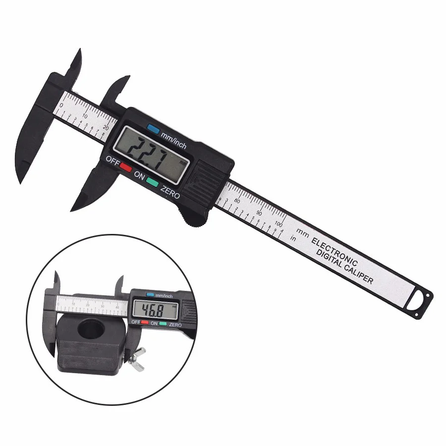 

Electronic Digital Caliper Small Digital Display Bracelet Jade Play Jewelry Jade Plastic Electronic Caliper 0-150MM 0-100MM