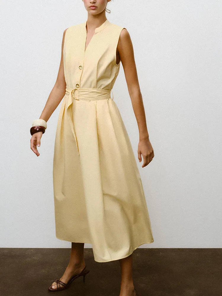 

Удобное милое платье миди с поясом, модное женское платье с глубоким V-образным вырезом Ne Long Sve, Новое поступление, осень 202, банкетное платье