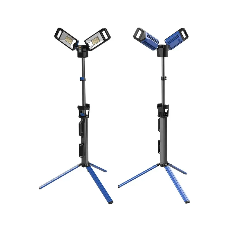 2023 Cross border hot sales Portable Tripod Stand Floor type rechargeable work flood lights