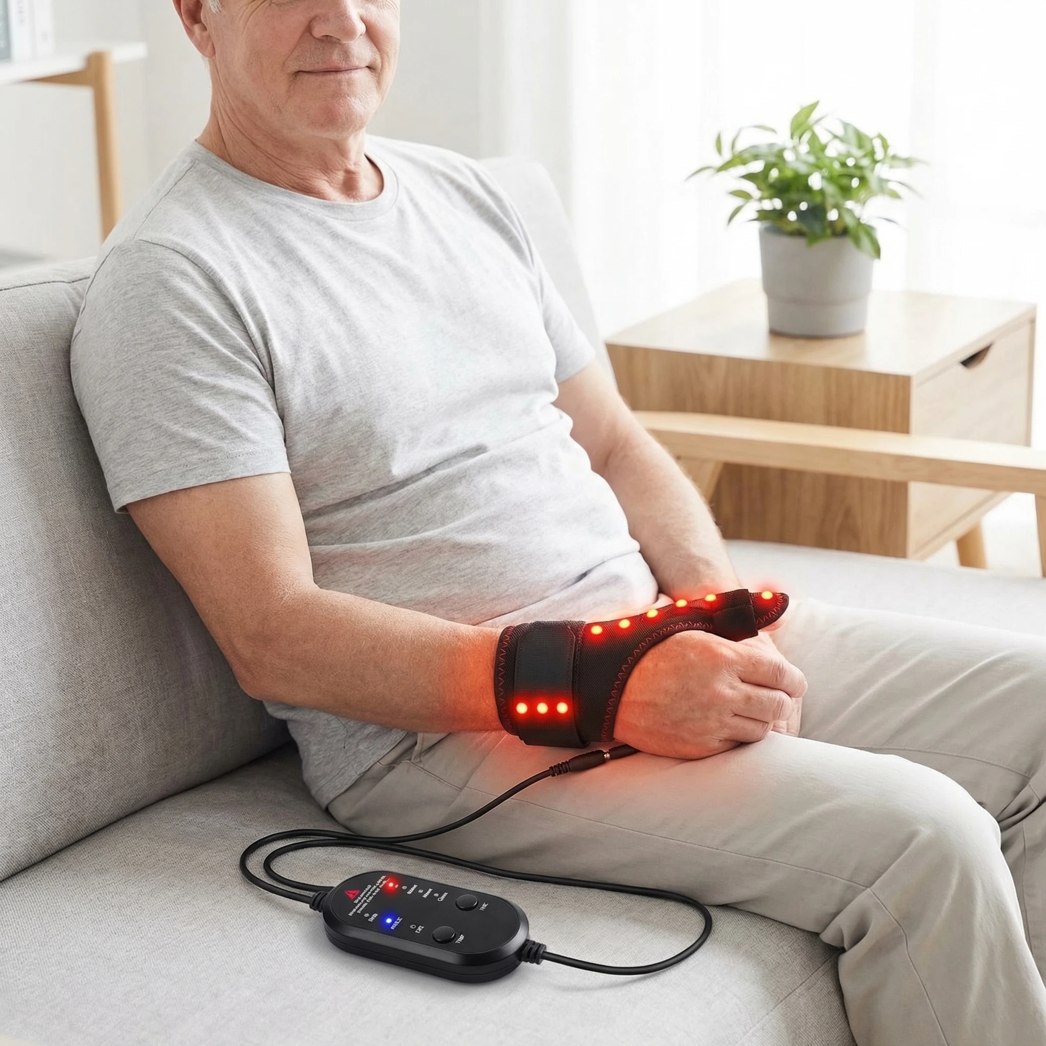 

Electric Heating Wrist Vibration Pad with Three Gear Hot Compress USB Massager for Tendonitis Relief Wrist Support Relax Brace