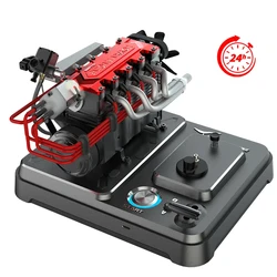 TOYAN FS-L400gc Four-Cylinder Methanol Engine High-performance Model Toy with One-button Start Metal Base and Starter Kit