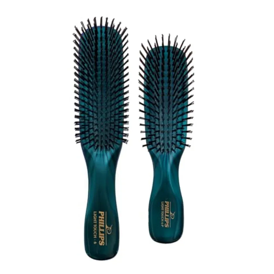 

Light Touch 6 and Petite Sized Emerald Green Hair Brush Combo Pack by