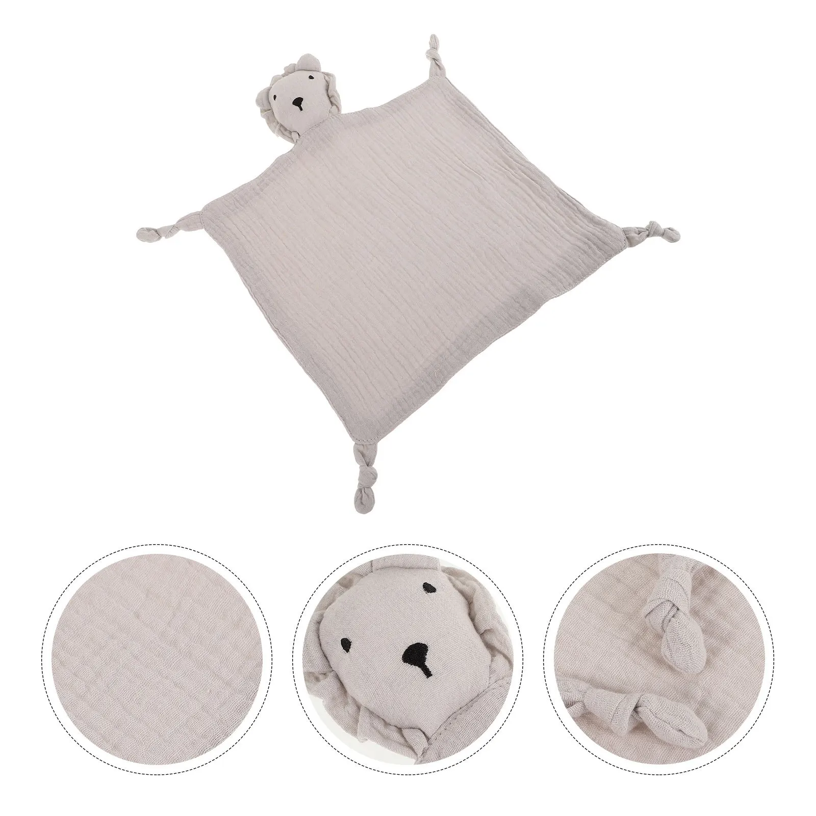 التجعيد النسيج الطفل المعزي لينة الشاش بطانية أمان الثعلب تصميم النوم المعونة مهدئا محبوب للتسنين الرضع وقت القيلولة #1