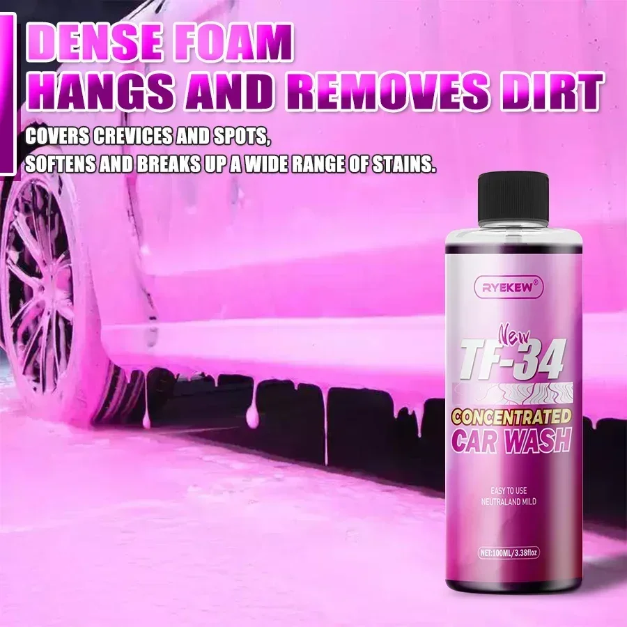 YC19 Pink Foaming Extreme Bodywash & Wax Foaming Car Wash Soap, (Works with Foam Cannons/Guns or Bucket Washes) for Cars, Trucks