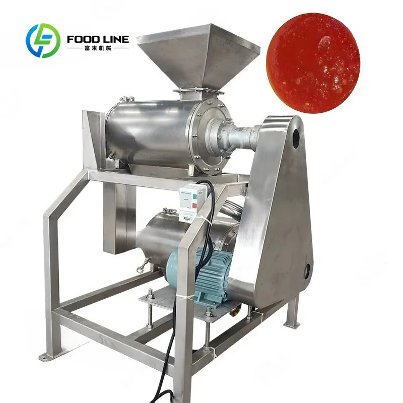 Custom made Tomato Pulper Extracting and Refining Seed Removing Separator Industrial Pulping Machine for Tomato