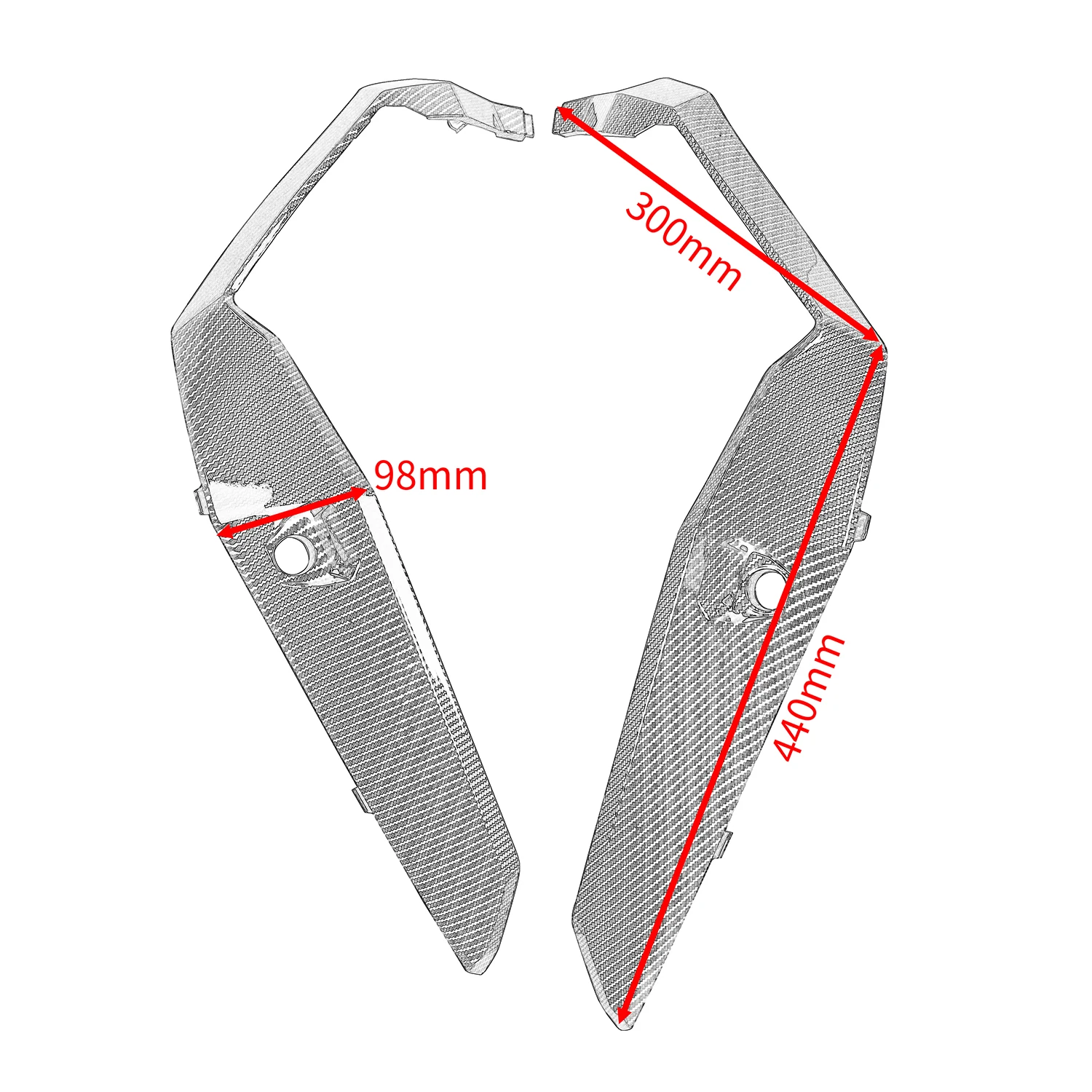 For Honda XADV X-ADV 750 2021-2024 Front Driver Lower Side Foot Step Panel Cover Pedal Side Fairing Frame Bodywork Protector