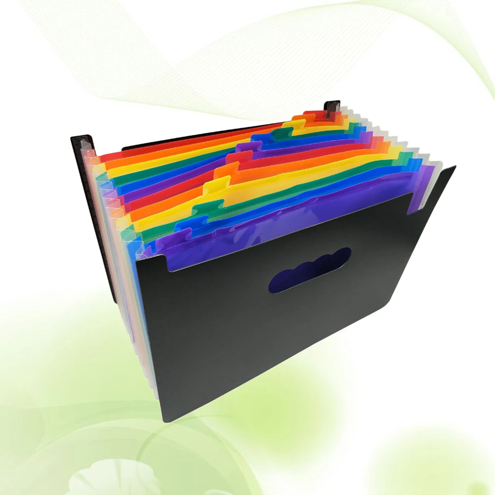 

Accordion Document Holder Bright File ganizer Color File Folder Plastic Material Home Office School Use