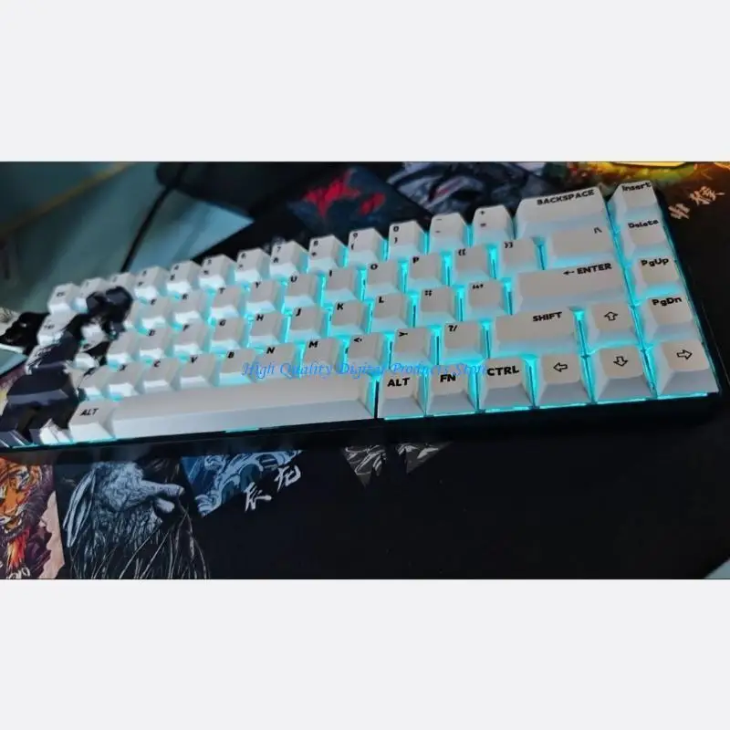 

U2JE 68Keys Game Keycaps Оригинальная высота высота 5Sides Dye Sublimation Ceakcap
