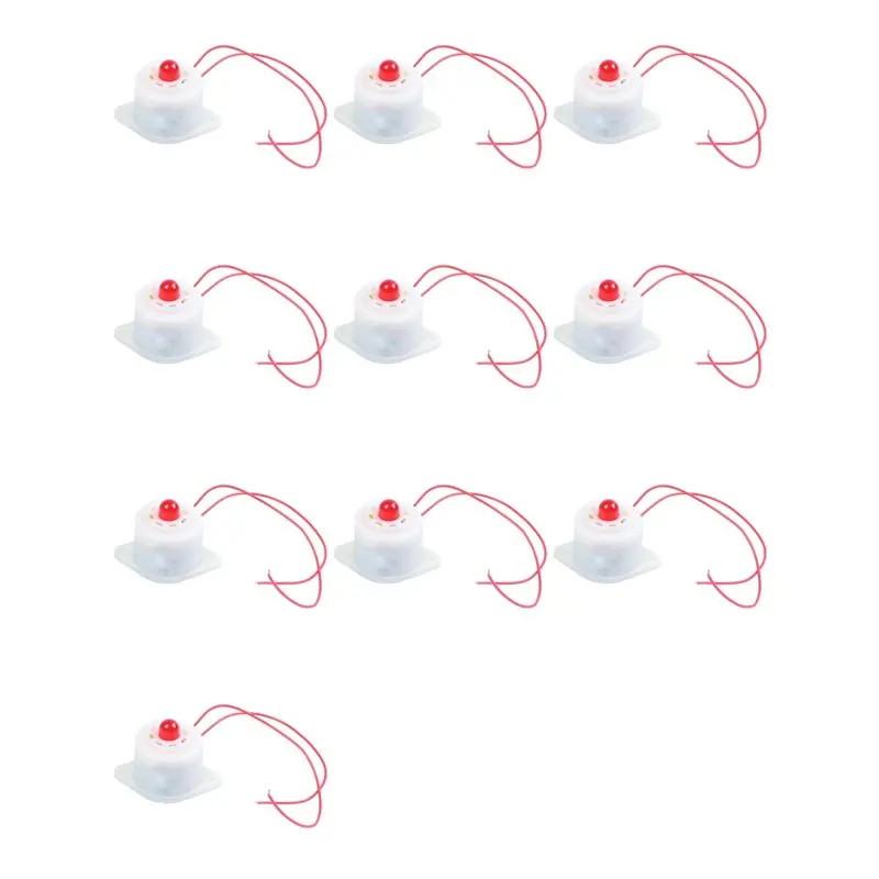

Gift For Her 10X BJ-3 AC220V Industrial LED Blinker Red Alarm Siren Buzzer 100Db White