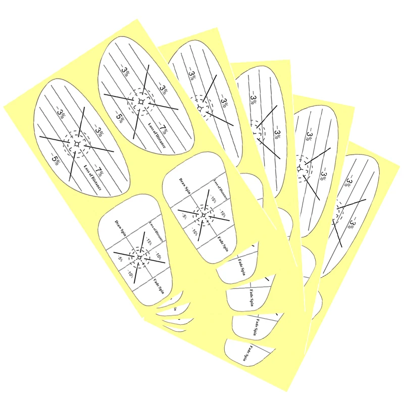 مجموعة شريط تأثير الجولف ملصقات النادي للمكواة ، مزلاج الخشب ، مساعدة تدريب مفيدة ، تحسين دقة التأرجح ، 20 أو