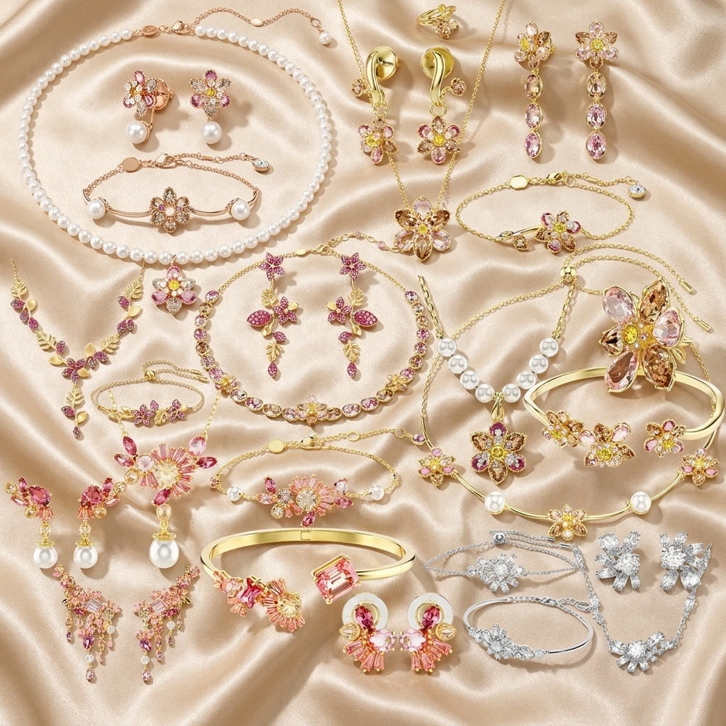 2026 New Arrival Mixed Cut Exquisite Ladies Party-Ready Statement Necklace Trendy 2026 Style Elegant Choice