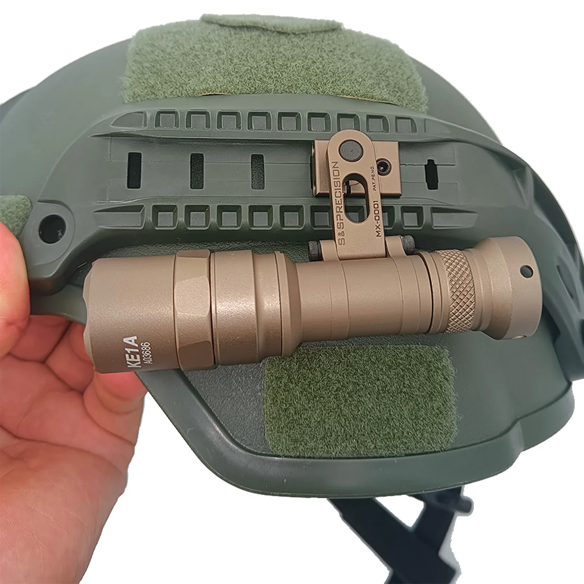 SS Precision MAX Mount Tactical OPS-CORE Fast Helmet Rotating Light Mount For SureFire M300B M300C M300V M300V-IR Flashlight