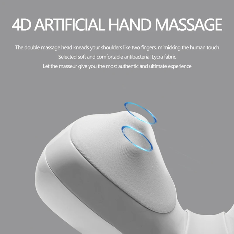 Neues intelligentes Nackens ch ulter Rücken massage gerät abs pc Verbund kunststoff Design elektrisches 4d Shiatsu Massage gerät lindert Schmerzen