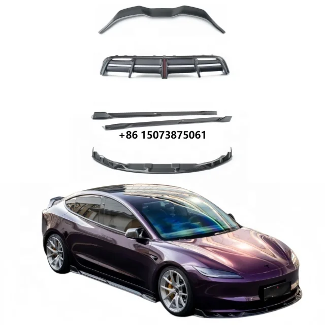 

For Model 3 Upgraded Carbon Fiber Body Kit for 23-26 Model 3 Upgrades