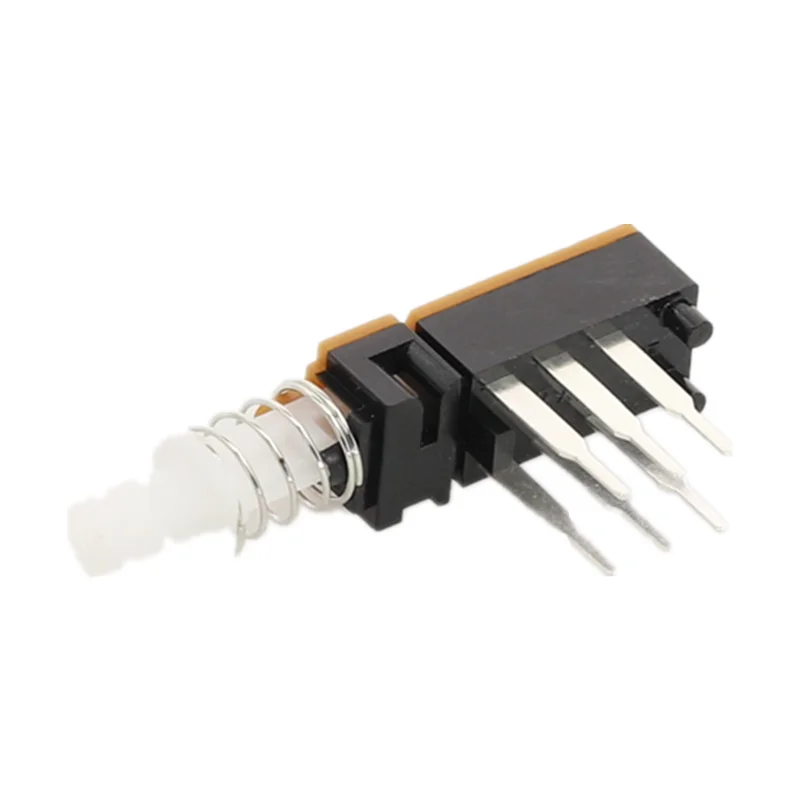 10Pcs Free shopping Straight key PBS-221H21 key switch double row six feet long pin copper foot with spring power switch