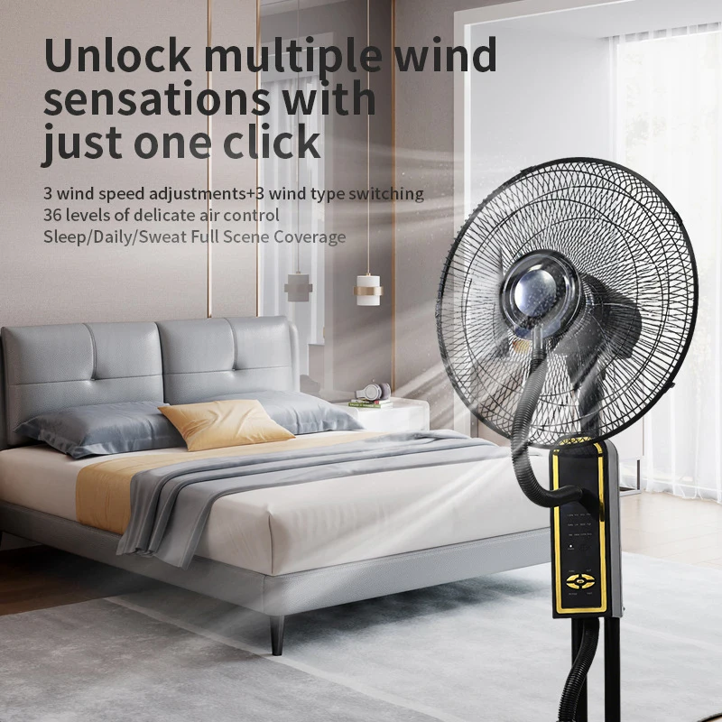 【Hot】4L large water tank water-cooled spray electric fan for commercial and household use with high wind power for cooling, humi