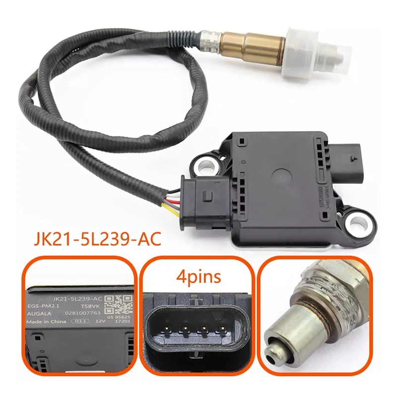 L48A-JK21-5L239-AC 0281007763   เซ็นเซอร์ NOX อนุภาคไอเสีย PM สําหรับเซ็นเซอร์ออกซิเจนไนโตรเจนดีเซลแบบกําหนดเองของ Ford Transit