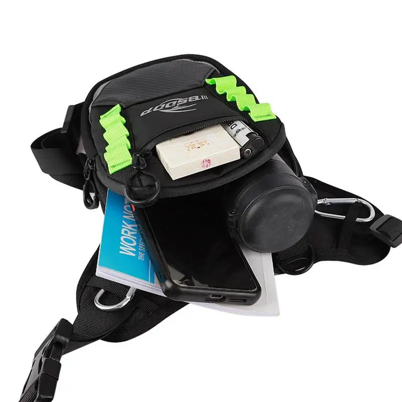 男性と女性のための防水オートバイレッグバッグ,反射ヒップバッグ,多目的サイクリングバッグ,アウトドアレーシングバッグ