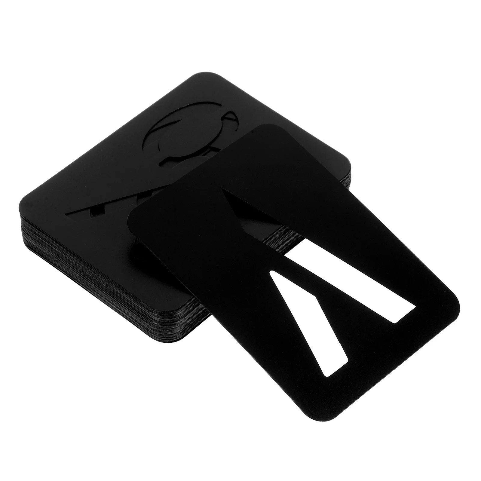 42 قطعة من استنسل أرقام الحروف البلاستيكية المجوفة DIY جدار الأثاث اللوحة قوالب الأبجدية رذاذ الطلاء الاستنسل