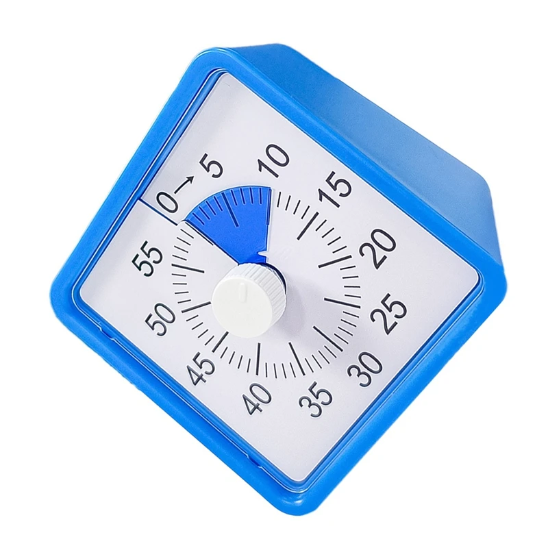 T04C-60 Minute Visual Timepiece For Kids, Visual Countdown Timepiece For Kitchen Pomodoro Timepiece With Silent Operation