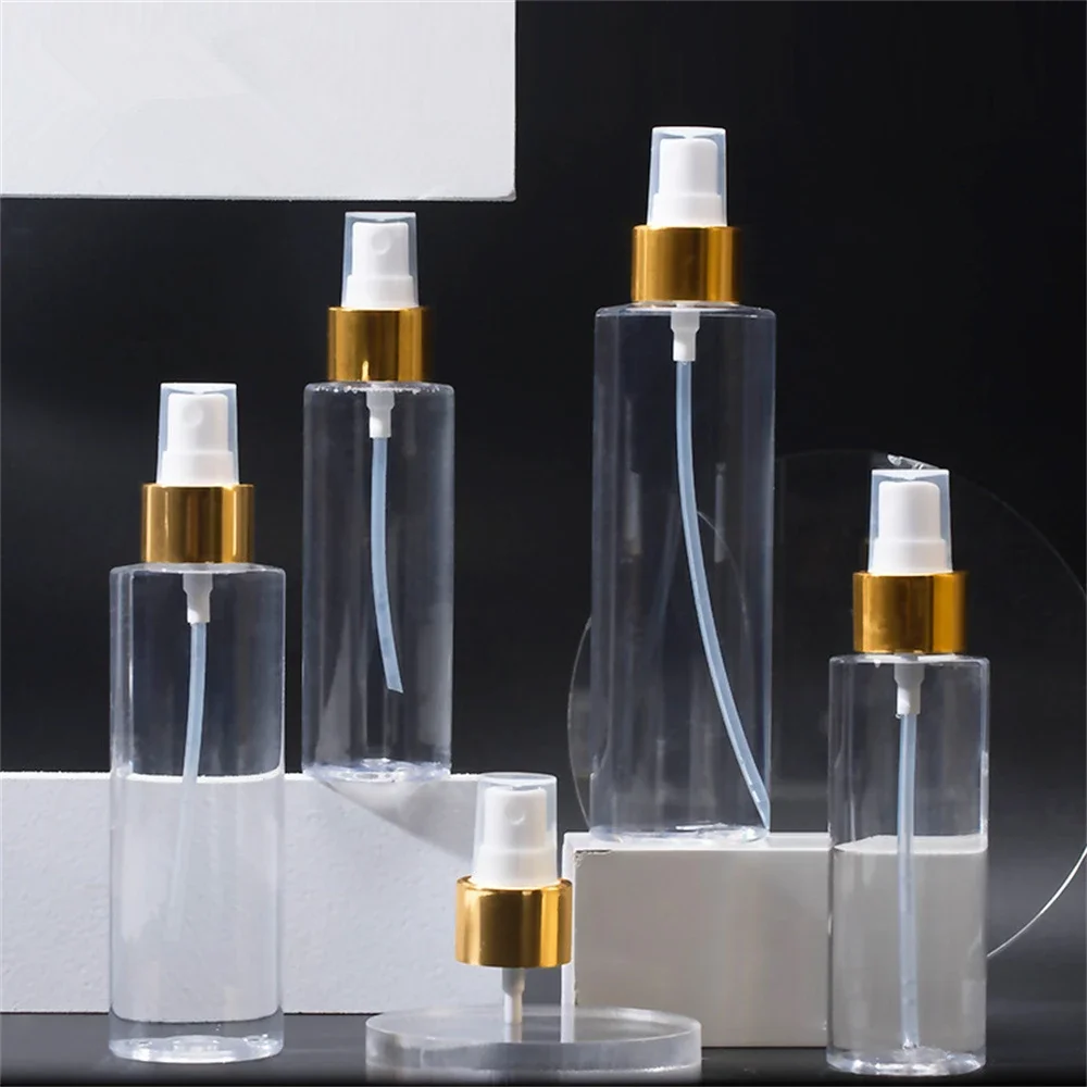 1pcs 100/150/200/250ml Empty Plastic Electrolytic aluminum Spray Bottles Refillable Bottle Atomizer Container Travel Outdoor