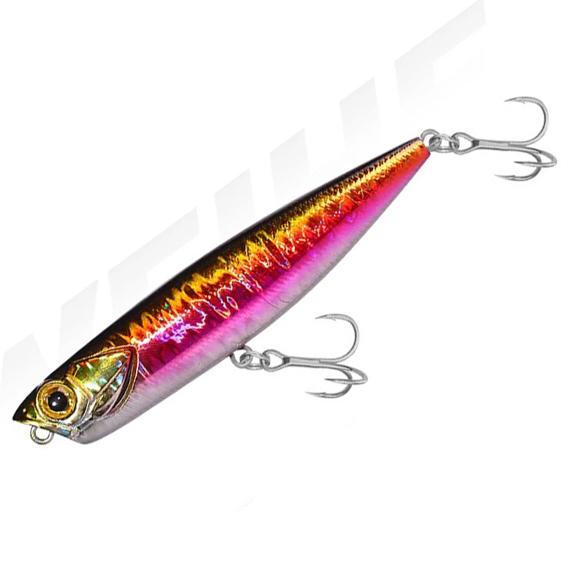 Top Water Pencil Fishing Lure Center of gravity transfer 8.5cm/10g Floating Dog Walking Wobblers Tackle Artificial Hard Bait Wit