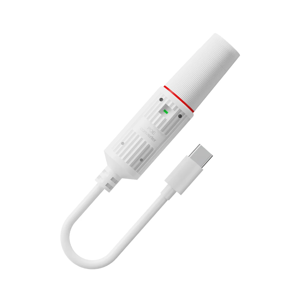 48V to 5V Water proof PoE Converter, RJ45 Port Output 5V/2A, IEEE802.3af/at for Type-C Passive 5V Devices