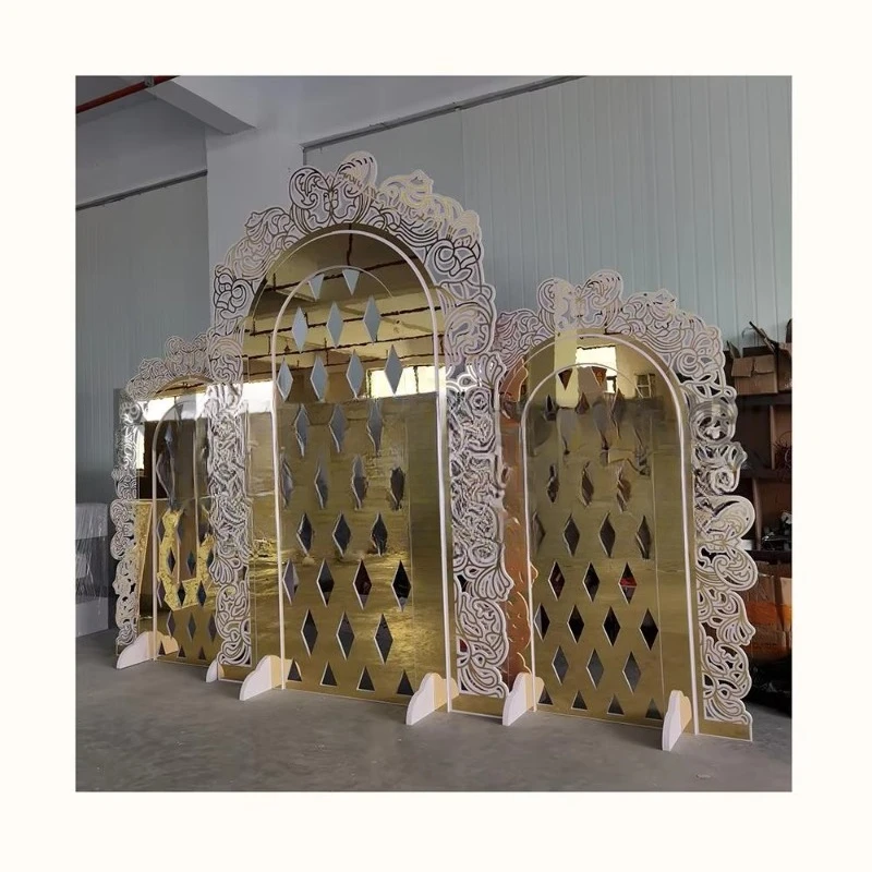 Modern Luxury Background Wall New Traditional Sequin Panel Wedding Event Decorations Removable