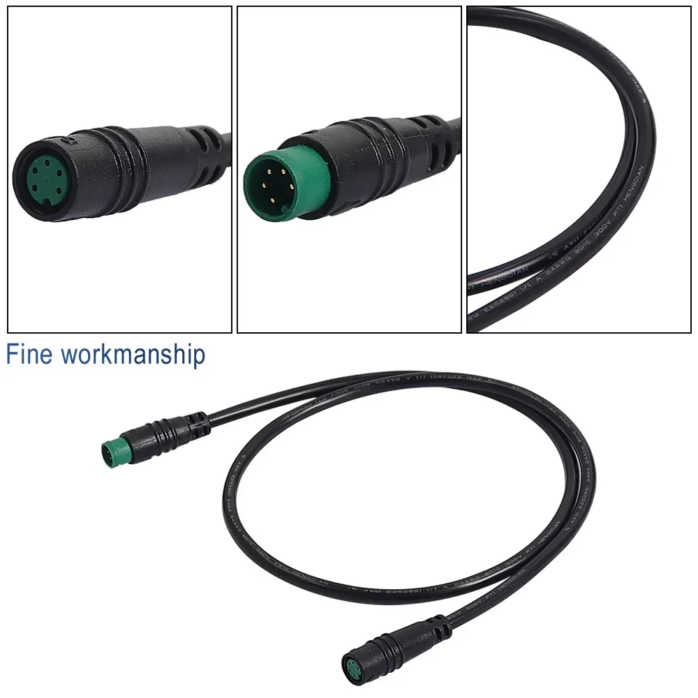 M/F Verlängerungskabel 5Pin Stecker auf Buchse Wasserdichtes Mittelmotorkabel für Bafang Display Stecker auf Stecker Kabel Elektrofahrrad – Detail 5