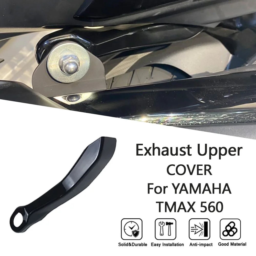 

MTKRACING Exhaust upper cover For YAMAHA TMAX 560 2022-2024 Motorcycle Modification Special Exhaust Pipe Bracket Protectiv cover